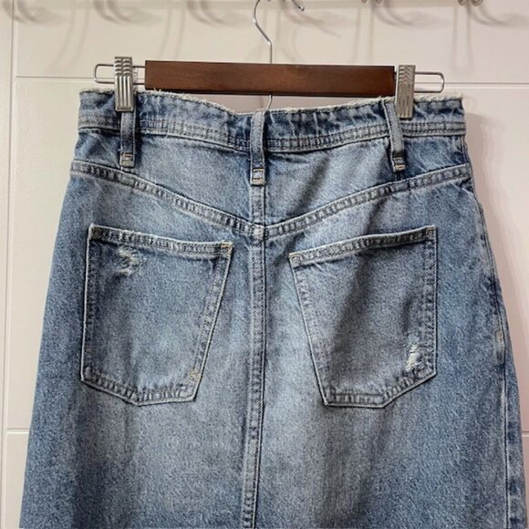 NWOT Free People Mambo Denim Midi Skirt Size 27 - Picture 11 of 16